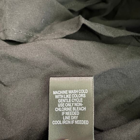 Torrid NWT Black Challis Ruffle Hem Hi-Lo Maxi Skirt Size 4X Zip Back Closure - Picture 8 of 9